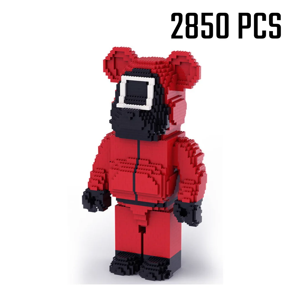 NEW Bearbricks Red Variable Bear Model Bricks DIY Squid Game Movie Series Building Blocks Toys for Kids Christmas Gift
NEW Bearbricks Red Variable Bear Model Bricks DIY Squid Game Movie Series Building Blocks Toys for Kids Christmas Gift