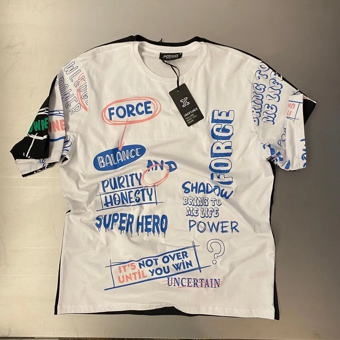 2021 New season trend pattern T-shirt 100% cotton. Brand round neck and short sleeves. Brand quality T-shirt 100 cotton
2021 New season trend pattern T-shirt 100% cotton. Brand round neck and short sleeves. Brand quality T-shirt 100 cotton
