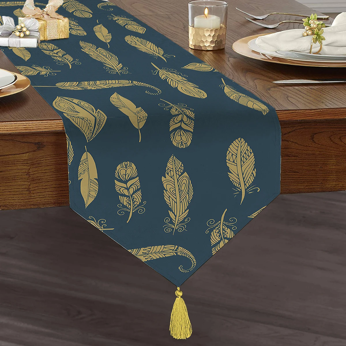 Colorful Leaf Motif Digital Printed Tasseled Chenille Triangle Runner Home Decoration Kitchen Soft Textured Anti-Stain NewSeason
Colorful Leaf Motif Digital Printed Tasseled Chenille Triangle Runner Home Decoration Kitchen Soft Textured Anti-Stain NewSeason