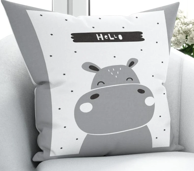 Else Gray White Hippo Scandinavian Nordic 3D Print Microfiber Throw Pillow Case Cushion Covers Square Hidden Zipper 45x45cm
Else Gray White Hippo Scandinavian Nordic 3D Print Microfiber Throw Pillow Case Cushion Covers Square Hidden Zipper 45x45cm