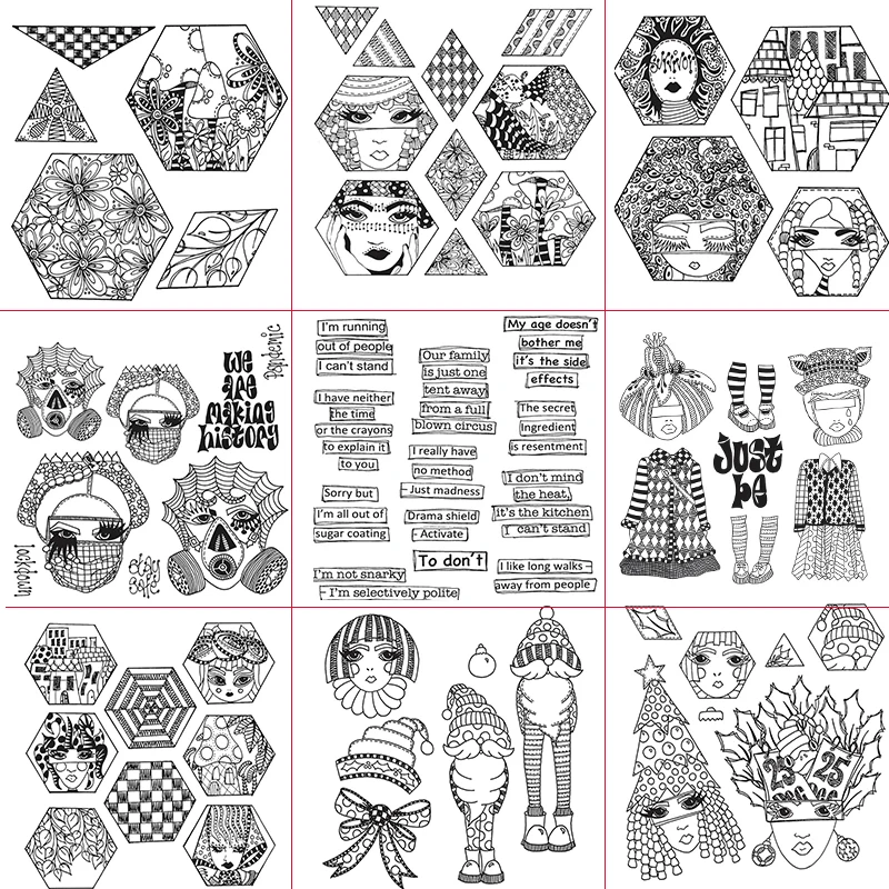 Christmas Hexagon Frame Ghost Card Making Clear Stamps For DIY Scrapbooking Card Making Album Decorative Silicone Stamp Craft
Christmas Hexagon Frame Ghost Card Making Clear Stamps For DIY Scrapbooking Card Making Album Decorative Silicone Stamp Craft