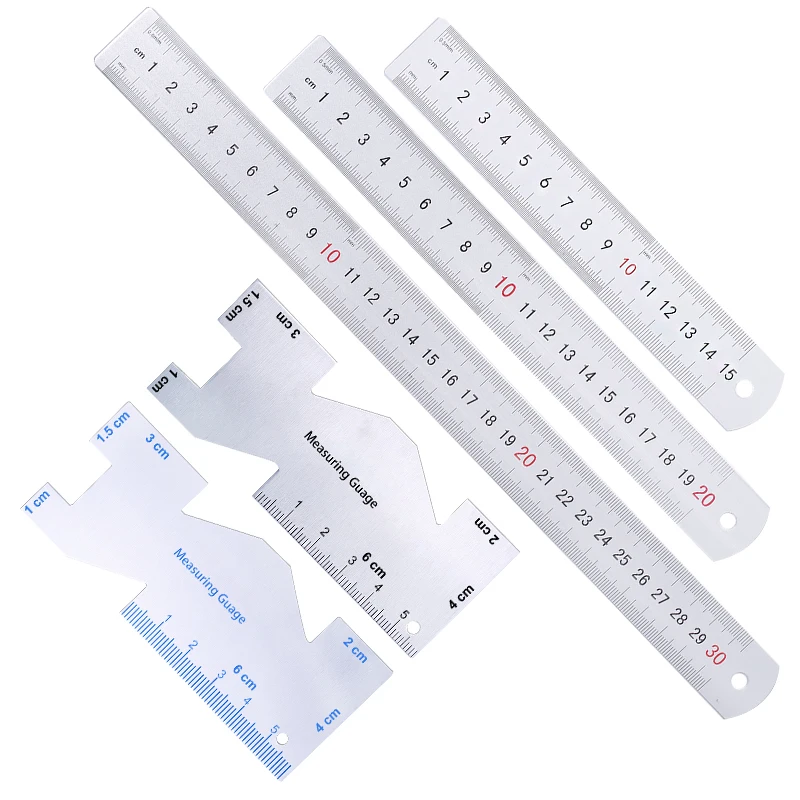 MIUSIE 1Pc/4Pcs Patchwork Ruler Sewing Seam Gauge Measuring Thickness Tool Set For DIY Drawing Template Craft Tool Drafting
MIUSIE 1Pc/4Pcs Patchwork Ruler Sewing Seam Gauge Measuring Thickness Tool Set For DIY Drawing Template Craft Tool Drafting