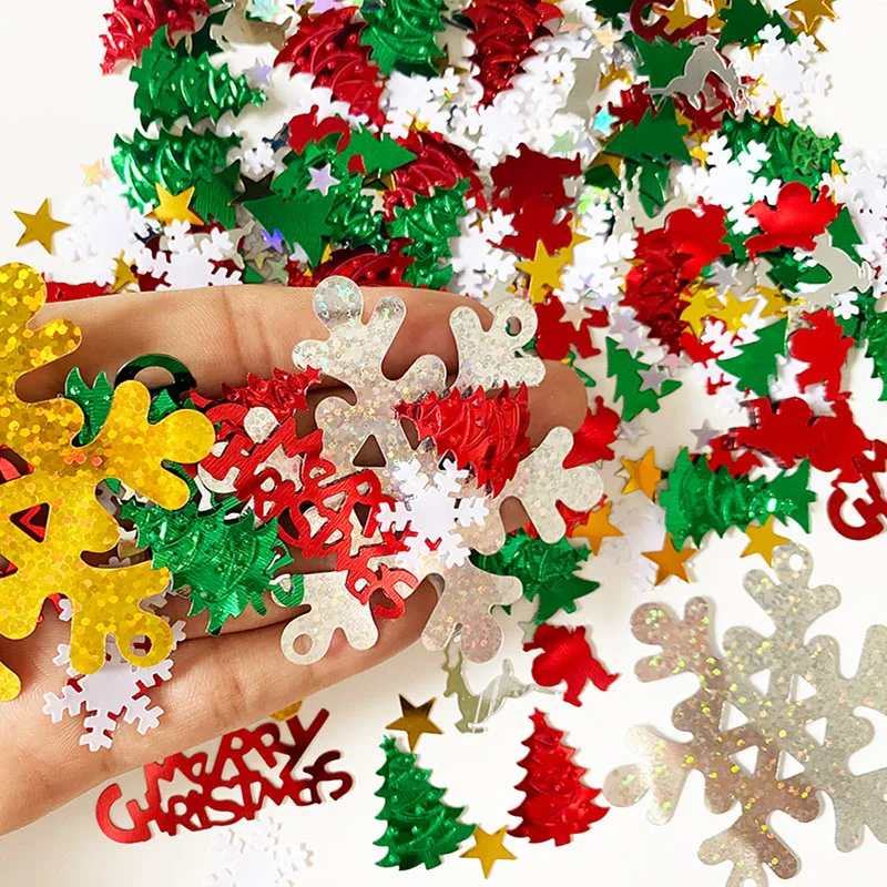 15g Christmas Table Confetti Snowflakes Reindeer Merry Christmas Tree Mixed PVC Confetti For Xmas Holiday Party Table Decoration
15g Christmas Table Confetti Snowflakes Reindeer Merry Christmas Tree Mixed PVC Confetti For Xmas Holiday Party Table Decoration