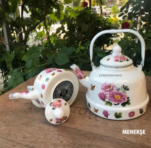 2-Piece Enamel Teapot Set 1.3Lt + 3.3 Lt 2-Piece Teapot Set