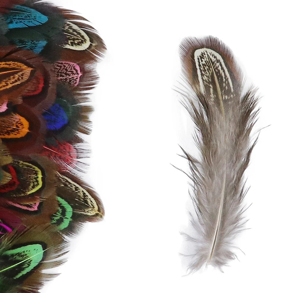 50PCS Dyed Plumes Natural Pheasant Feathers for Crafts Centerpieces Wedding Decorative Wholesale Cheap Bulk DIY Accessories - купить по