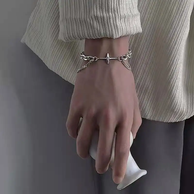 RXSMll 2022 New Fashion Six-pointed Star Bracelet For Women Collar Goth Bracelet Teen Aesthetic Jewellry Hip Hop Party Girl
RXSMll 2022 New Fashion Six-pointed Star Bracelet For Women Collar Goth Bracelet Teen Aesthetic Jewellry Hip Hop Party Girl