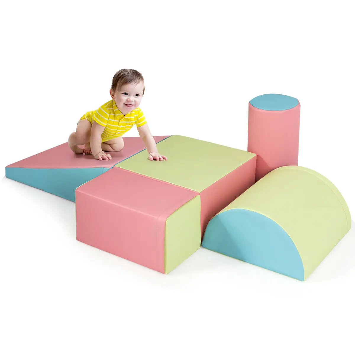 Costway 5PCS Kids Climb Crawl Activity Play Set Safe Foam Blocks Soft Climber SP37220PI
Costway 5PCS Kids Climb Crawl Activity Play Set Safe Foam Blocks Soft Climber SP37220PI