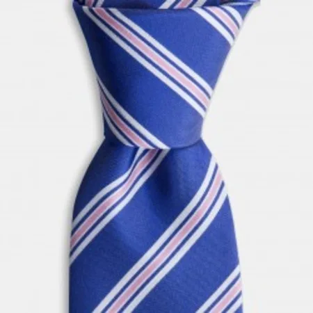 Pink And White Striped Blue Silk Tie 67825494
Pink And White Striped Blue Silk Tie 67825494
