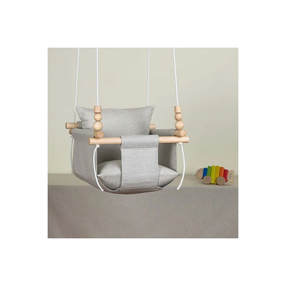Wooden House Swing Hammock Ceiling Swing Double Padded Baby-Kids Garden Swing, Fabric Swing Play Amusement Area Durable New
Wooden House Swing Hammock Ceiling Swing Double Padded Baby-Kids Garden Swing, Fabric Swing Play Amusement Area Durable New
