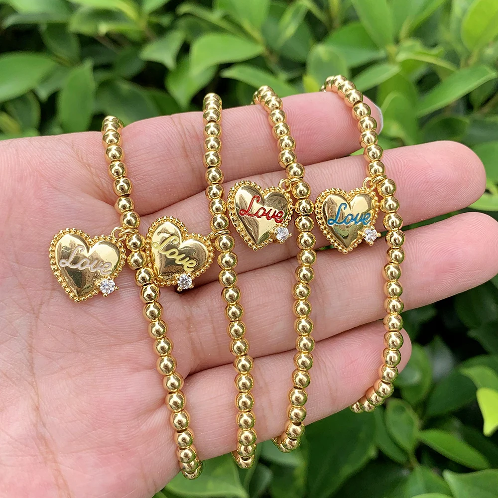Fashion Heart Pendant Charm Gold Plated Mama Bracelet Women Dainty Jewelry Handmade Gift For Mother 
Fashion Heart Pendant Charm Gold Plated Mama Bracelet Women Dainty Jewelry Handmade Gift For Mother
