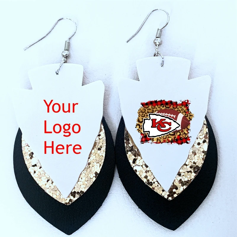 New!! Teardrop Stock Kansas Chiefs Football Fans Arrowhead Faux Leather Earrings Make Your Logo
New!! Teardrop Stock Kansas Chiefs Football Fans Arrowhead Faux Leather Earrings Make Your Logo