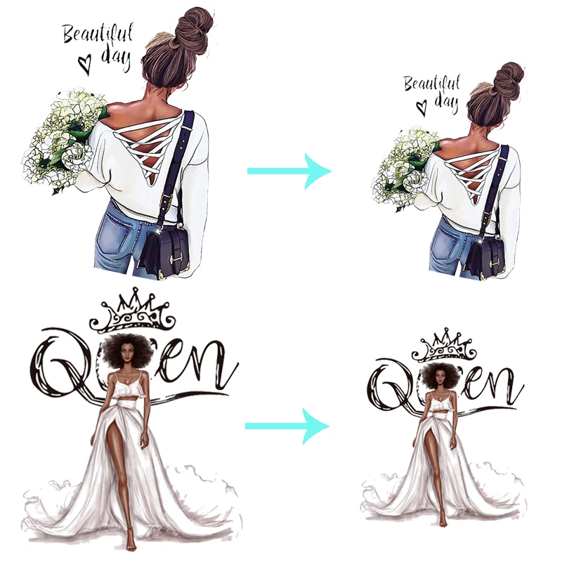Cartoon Flower Lady Patch Sticker On Clothes DIY Washable Iron On Transfers For Clothing Fashion Girl Decoration Applique Decor
Cartoon Flower Lady Patch Sticker On Clothes DIY Washable Iron On Transfers For Clothing Fashion Girl Decoration Applique Decor