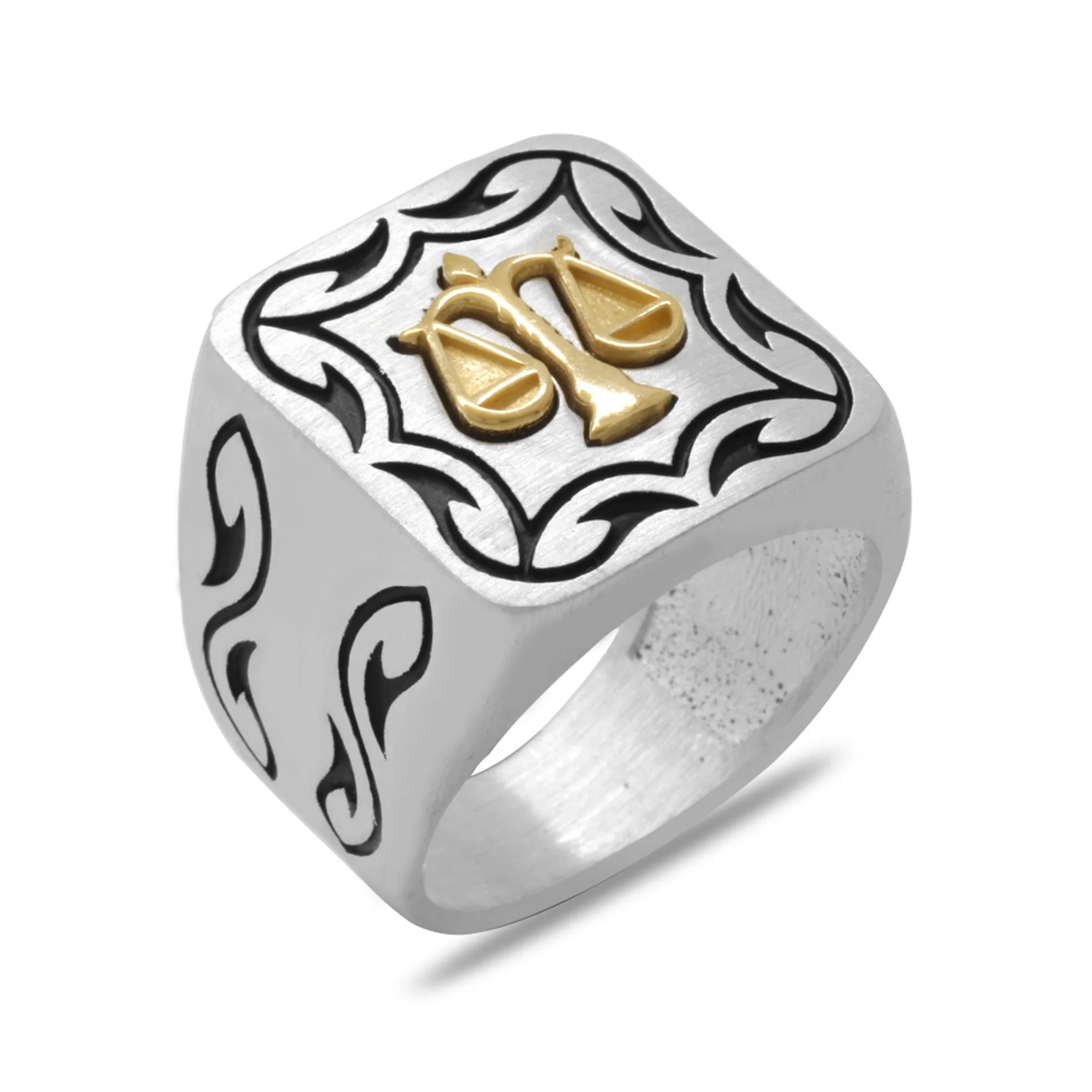 925 sterling silver Turkish handmade jewelry scales of justice men's ring all size
925 sterling silver Turkish handmade jewelry scales of justice men's ring all size