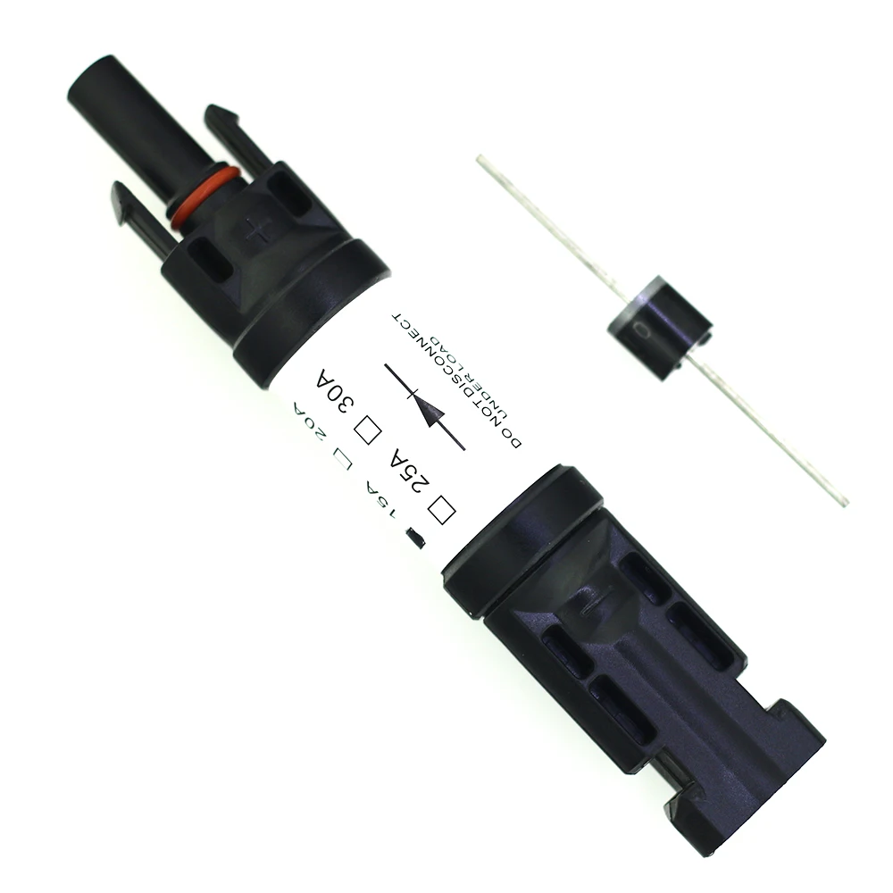 2PCS Solar connector with Diode 20A use for solar system connection of prevent reserse connection
2PCS Solar connector with Diode 20A use for solar system connection of prevent reserse connection
