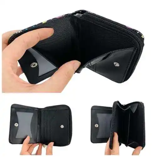 BTS Design Black Mini Size Wallet K-Pop Logo Card Holder Unisex Wallet Clear Short Purse Wallet Card Holder Unisex Zipper
BTS Design Black Mini Size Wallet K-Pop Logo Card Holder Unisex Wallet Clear Short Purse Wallet Card Holder Unisex Zipper