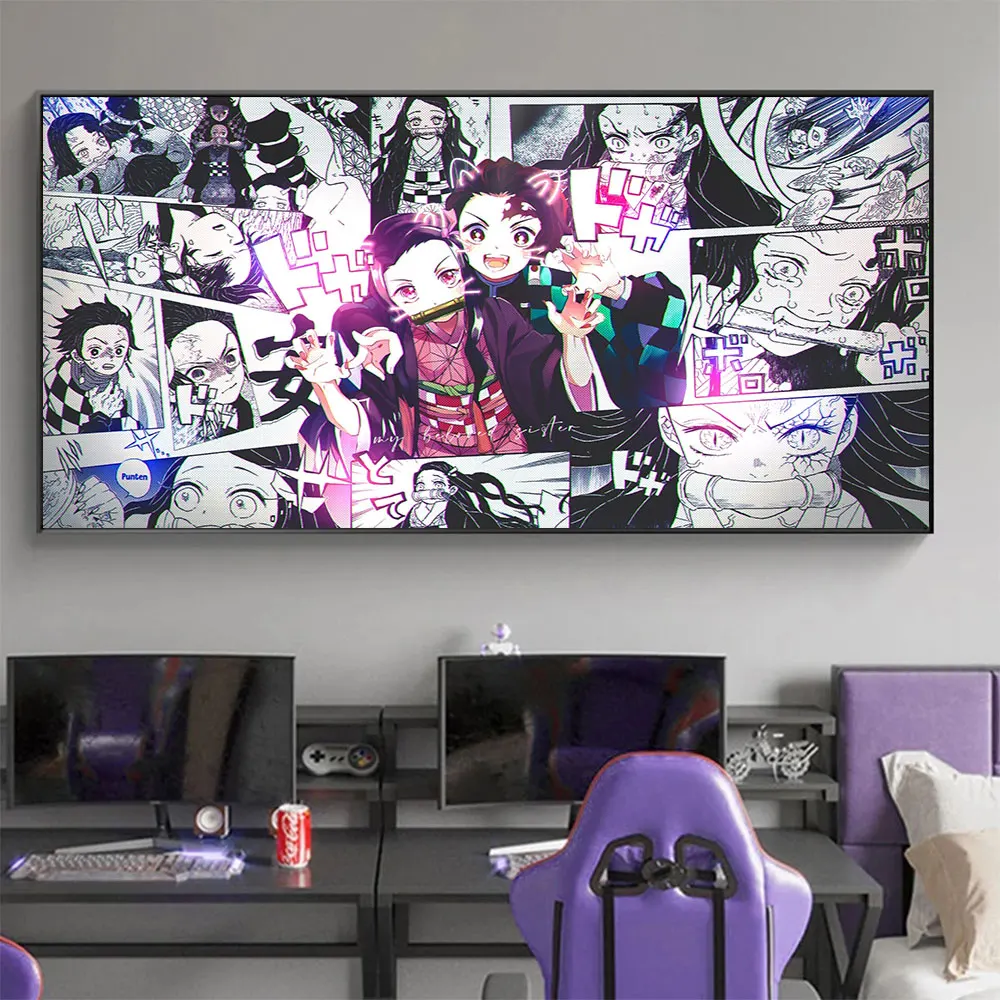 Demon Slayer Japanese Anime Canvas Painting Wall Art Posters and Comic Prints Pictures for Living Room Home Decoration Cuadros
Demon Slayer Japanese Anime Canvas Painting Wall Art Posters and Comic Prints Pictures for Living Room Home Decoration Cuadros