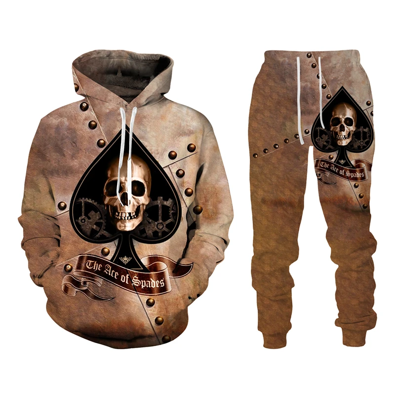 Funny Playing Cards 3D Ace of Spades Printed Hoodie Pants Set Casual Sweatshirt Suit Fashion Sportswear Men's Clothing Tracksuit
Funny Playing Cards 3D Ace of Spades Printed Hoodie Pants Set Casual Sweatshirt Suit Fashion Sportswear Men's Clothing Tracksuit