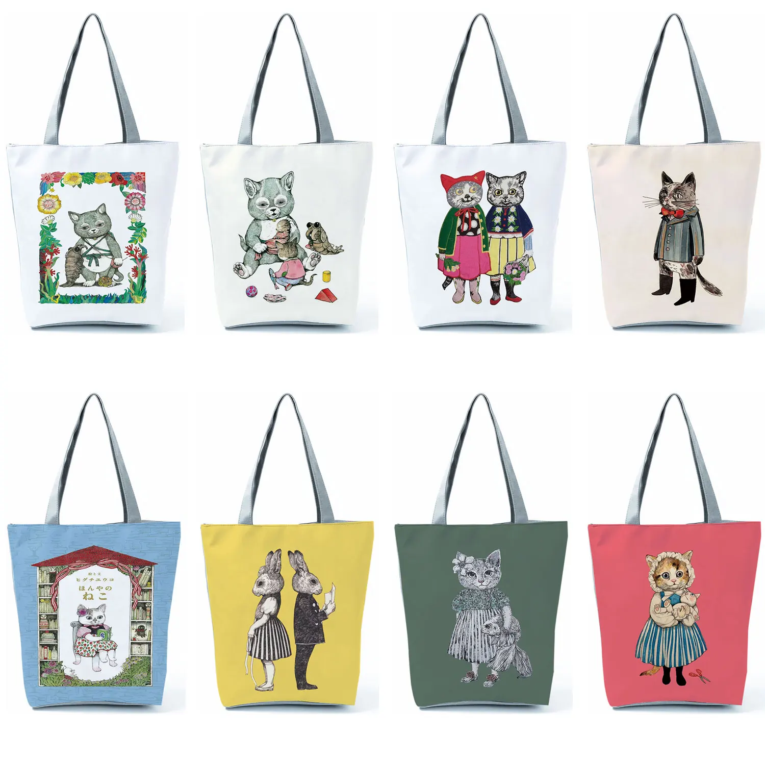 Cute Cat Print Handbags Female Bag Cartoon Lady Shoulder Bag Foldable Portable High Capacity Outdoor Shopping Bag Dropshipping
Cute Cat Print Handbags Female Bag Cartoon Lady Shoulder Bag Foldable Portable High Capacity Outdoor Shopping Bag Dropshipping