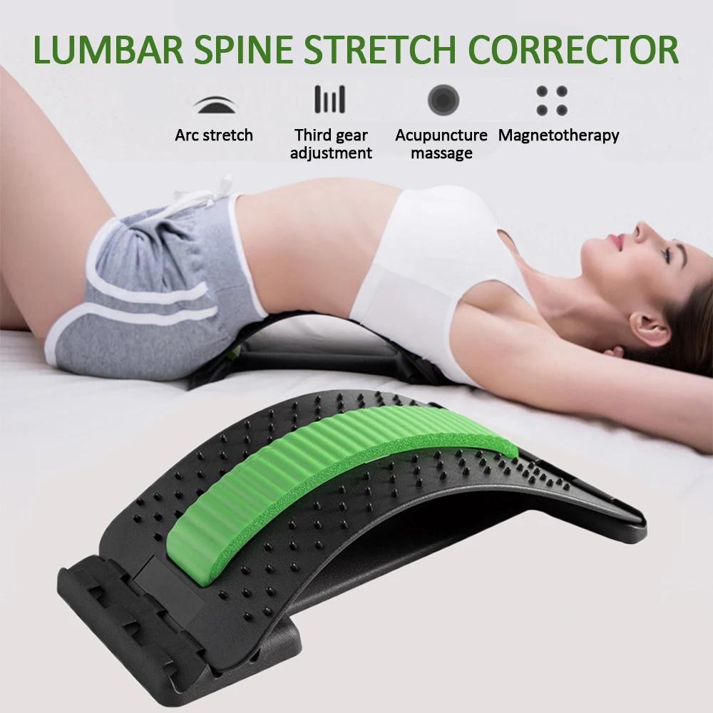 Home Back Massage Stretcher Neck Waist Pain Relief Fitness Equipment Waist massager Cervical Lumbar Traction Humpback Device
Home Back Massage Stretcher Neck Waist Pain Relief Fitness Equipment Waist massager Cervical Lumbar Traction Humpback Device