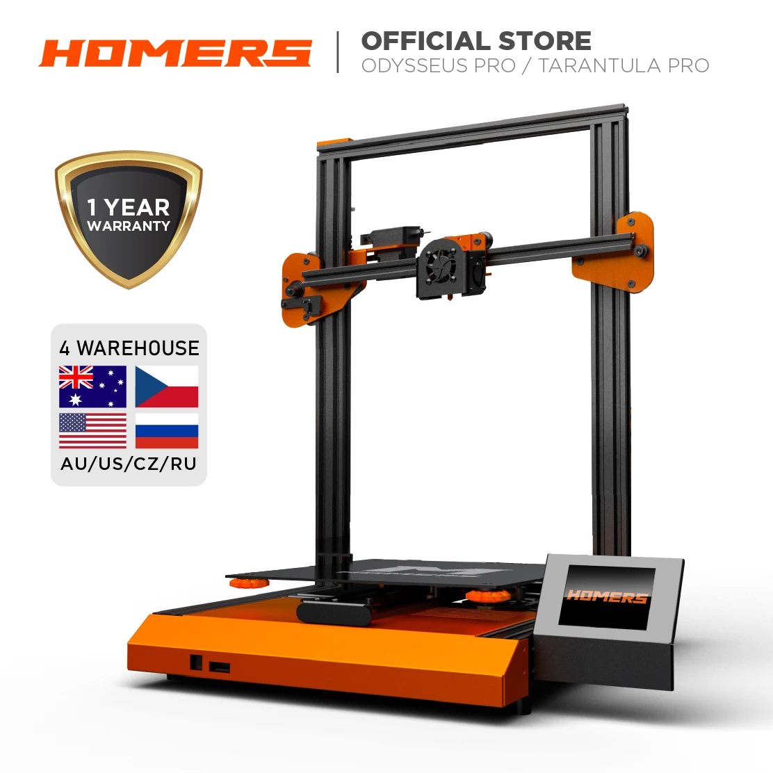 Homers Nereus Preassembled 3D Printer large print 320*320*400MM Wifi/Touch screen/Metal Frame
Homers Nereus Preassembled 3D Printer large print 320*320*400MM Wifi/Touch screen/Metal Frame