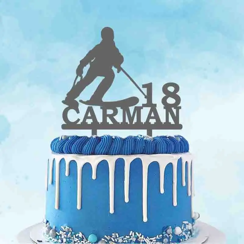 Personalized Skiing Cake Topper Custom Name Age Skiing Silhouettes Topper For Skiing Fans Winter Birthday Cake Decoration Topper
Personalized Skiing Cake Topper Custom Name Age Skiing Silhouettes Topper For Skiing Fans Winter Birthday Cake Decoration Topper