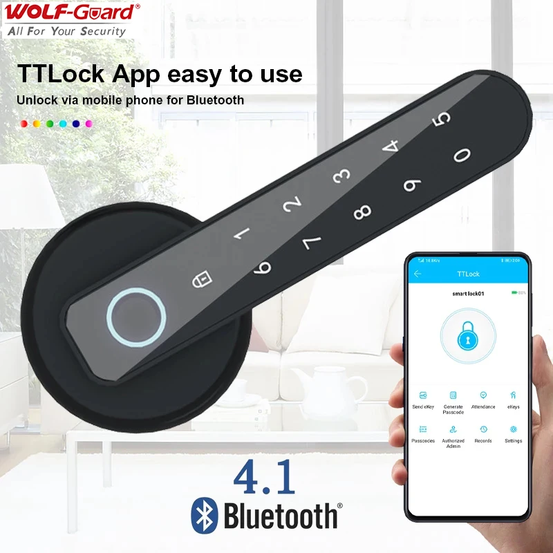 TTLock APP Smart Lock Fingerprint DoorLock Keyless Entry Door Lock Passcodes Unlock for Home Apartment Office Bedroom Alexa
TTLock APP Smart Lock Fingerprint DoorLock Keyless Entry Door Lock Passcodes Unlock for Home Apartment Office Bedroom Alexa