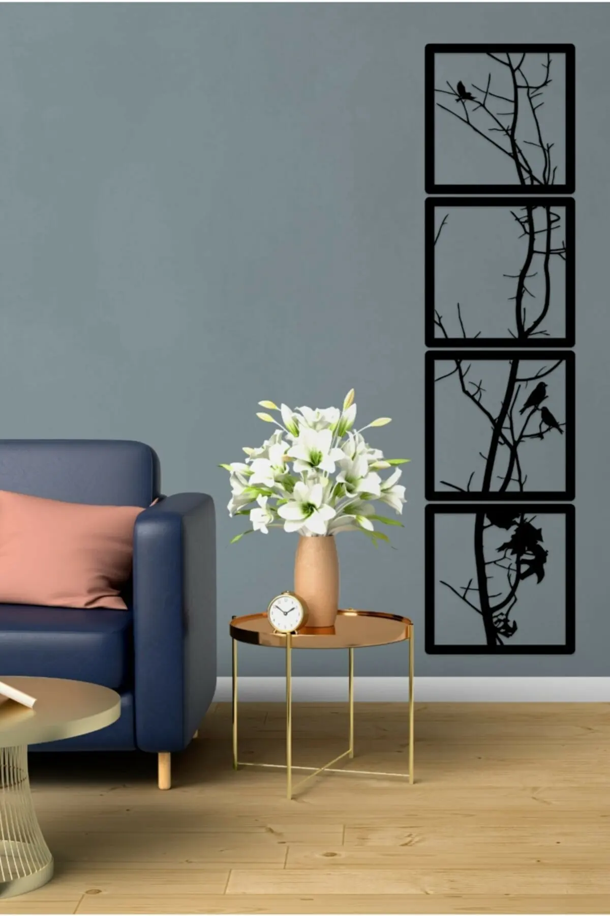 Tree & Birds 4PCS Set Decorative Painting Picture Black Laser Cut Wood Board Wall Stickers Accessory Home Office Room Modern
Tree & Birds 4PCS Set Decorative Painting Picture Black Laser Cut Wood Board Wall Stickers Accessory Home Office Room Modern