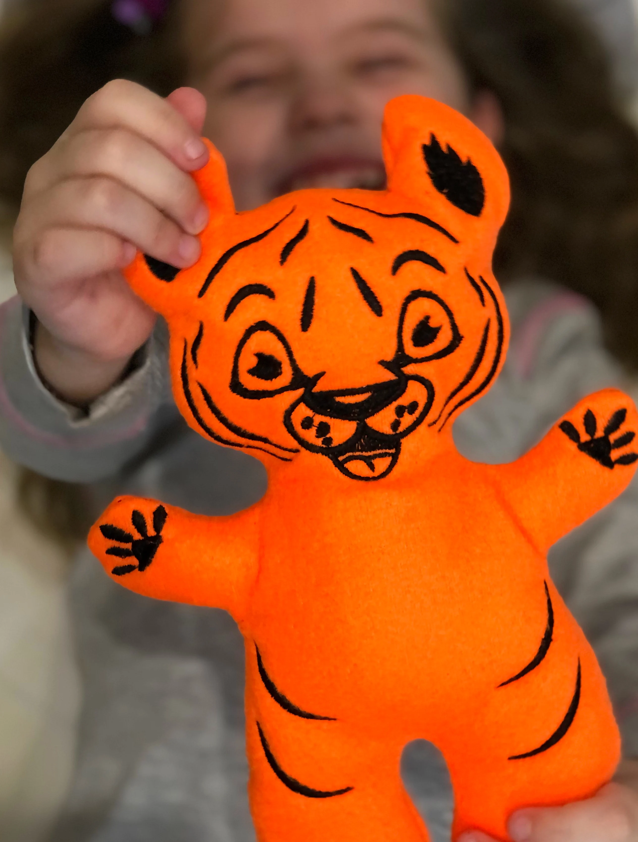 Мягкая игрушка зверушка ручной работы для новорожденных малышей детей тигренок