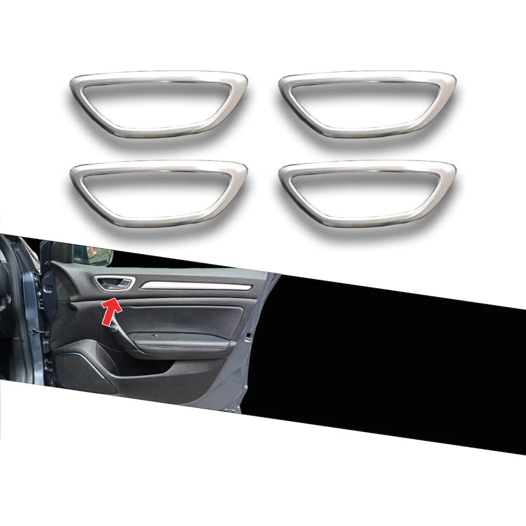 Chrome matte inner door handle frame for Renault Megane 4 2016-2020 stainless steel auto accessories high quality shaper
Chrome matte inner door handle frame for Renault Megane 4 2016-2020 stainless steel auto accessories high quality shaper
