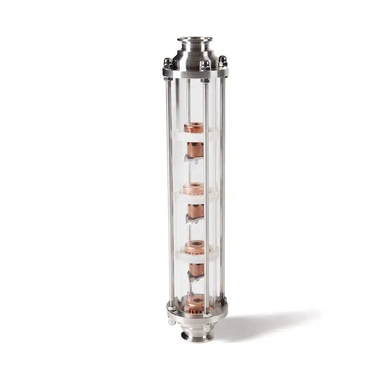 NEW 2021 1.5" Professional Copper Bubble plates Distillation Column for Distillation .Glass column
NEW 2021 1.5" Professional Copper Bubble plates Distillation Column for Distillation .Glass column
