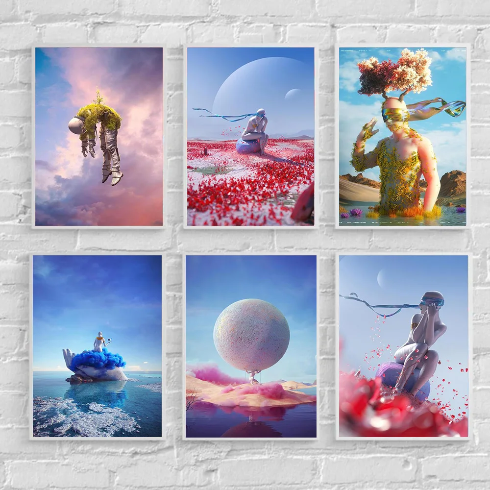 Abstract Surrealism Art Canvas Painting Thinking Man Lonely Astronaut Wall Decor Peaceful Poster Prints Living Room Picture Gift
Abstract Surrealism Art Canvas Painting Thinking Man Lonely Astronaut Wall Decor Peaceful Poster Prints Living Room Picture Gift