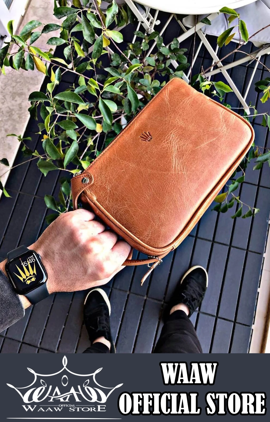 Waaw A1022 genuine leather handbag purse man women double brown snuff 1st class quality best seller made in turkey 15x24 cm
Waaw A1022 genuine leather handbag purse man women double brown snuff 1st class quality best seller made in turkey 15x24 cm