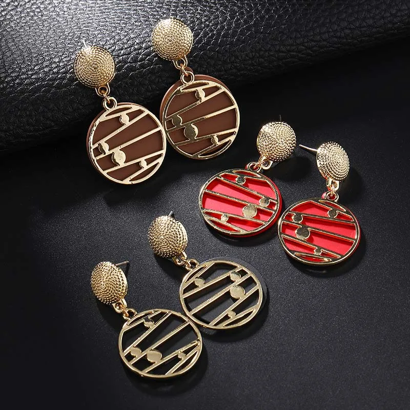 New Fashion Round Dangle Drop Korean Earrings for Women Geometric Round Black Color Earring Wedding 2021 Jewelry
New Fashion Round Dangle Drop Korean Earrings for Women Geometric Round Black Color Earring Wedding 2021 Jewelry