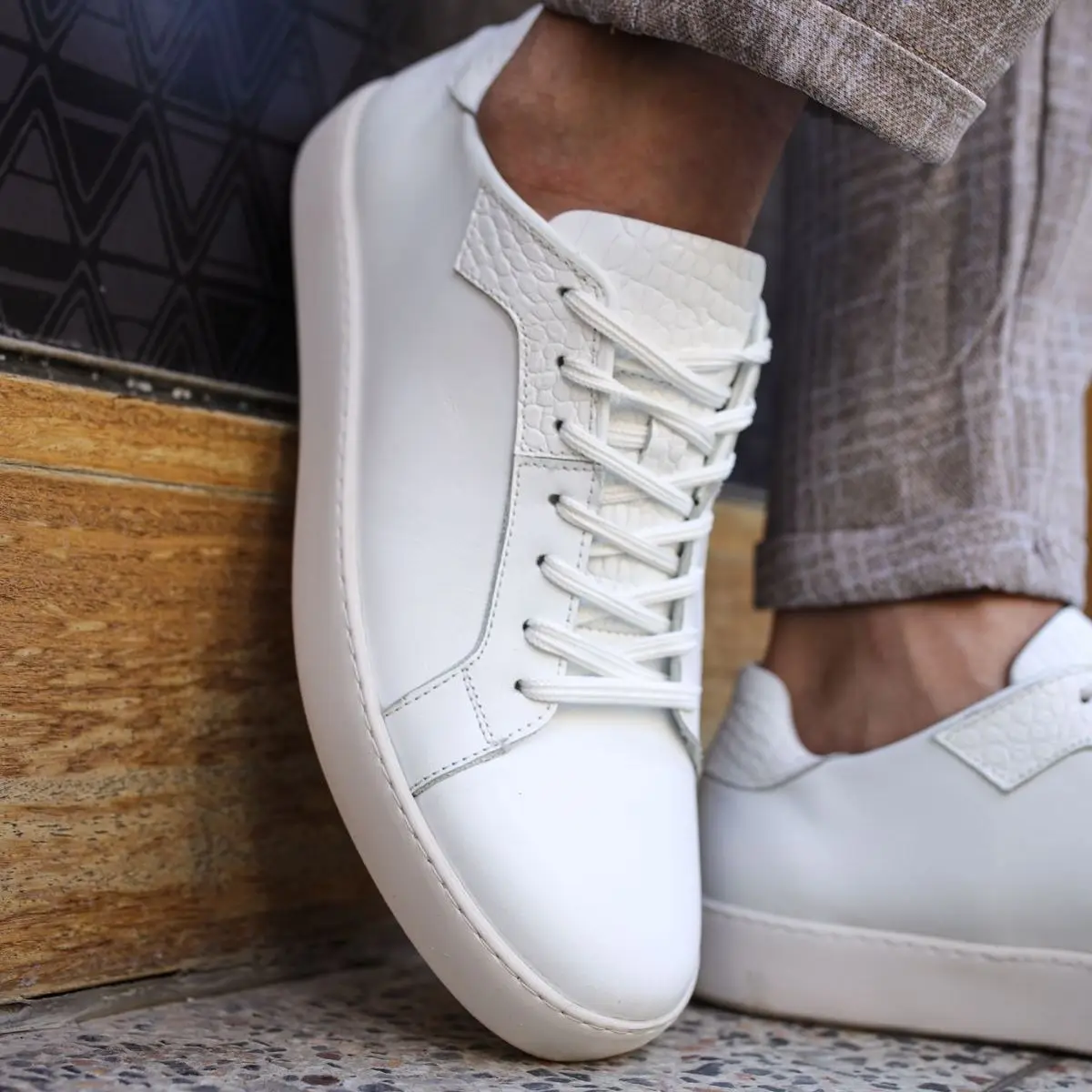 Genuine Leather White Navy Brown Leather Men's Sneakers Stylish Design High Quality Handmade In Turkey
Genuine Leather White Navy Brown Leather Men's Sneakers Stylish Design High Quality Handmade In Turkey