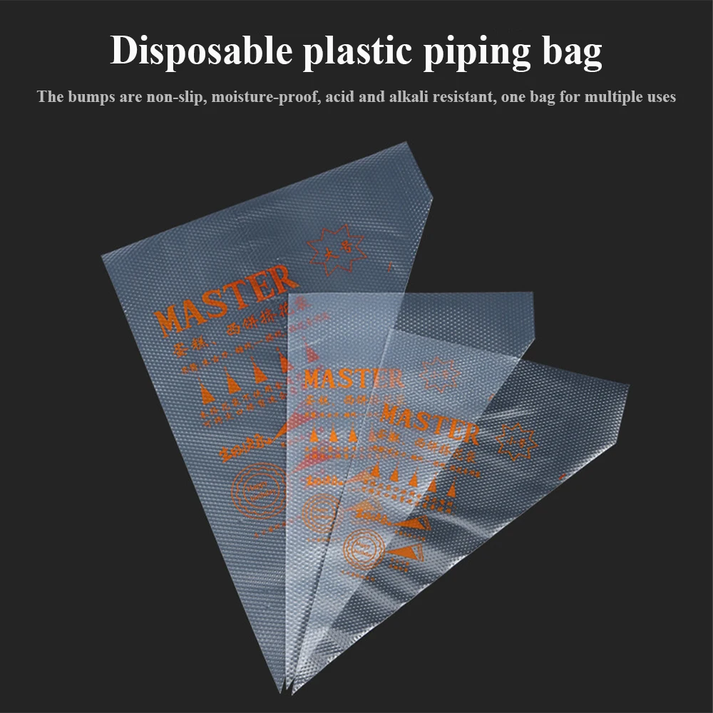 100Pcs Pack Pastry Bag S/M/L Size Disposable Piping Bag Icing Fondant Cake Cream Decorating Pastry Tip Tool Cake Decorating Tool
100Pcs Pack Pastry Bag S/M/L Size Disposable Piping Bag Icing Fondant Cake Cream Decorating Pastry Tip Tool Cake Decorating Tool