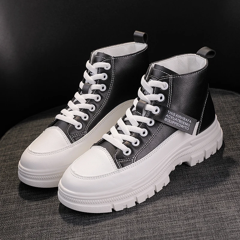 White Platform Shoes Women Sneakers Autumn New Casual Fashion Design Quality Flat High-top Student Female Trainers Walking Shoes
White Platform Shoes Women Sneakers Autumn New Casual Fashion Design Quality Flat High-top Student Female Trainers Walking Shoes