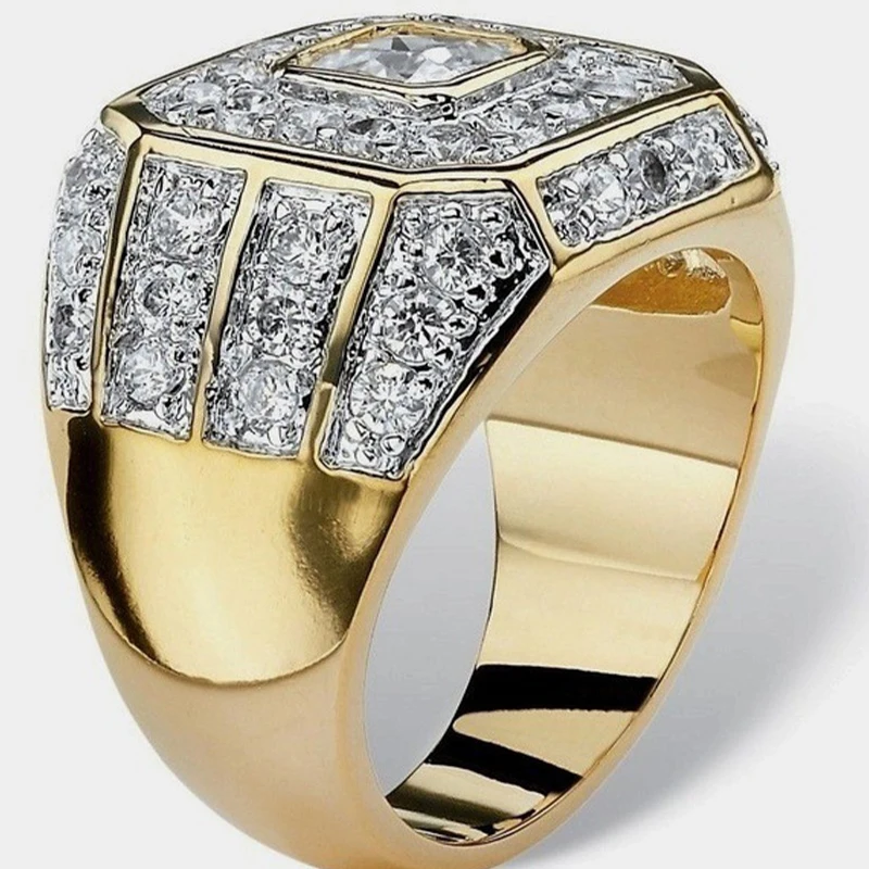 Trendy Luxury Inlaid Zircon Rings For Men Gold Color Punk Hip Hop Wedding Jewelry Anniversary Men's Ring Male Jewelry Gift Party
Trendy Luxury Inlaid Zircon Rings For Men Gold Color Punk Hip Hop Wedding Jewelry Anniversary Men's Ring Male Jewelry Gift Party