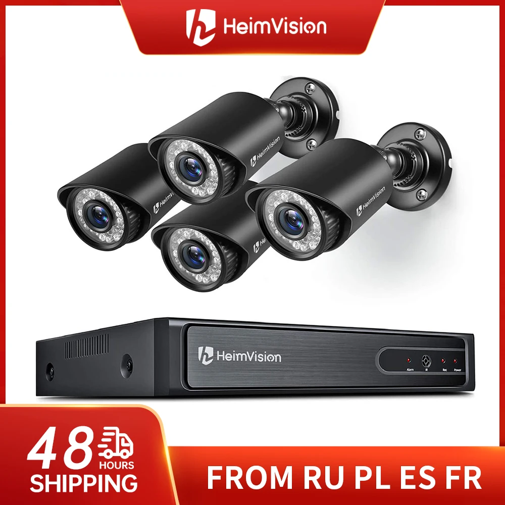 Камера видеонаблюдения HeimVision HM245, 1080P, 8 каналов, 5MP-Lite, DVR, 4 шт., 1920TVL, наружная камера
Камера видеонаблюдения HeimVision HM245, 1080P, 8 каналов, 5MP-Lite, DVR, 4 шт., 1920TVL, наружная камера