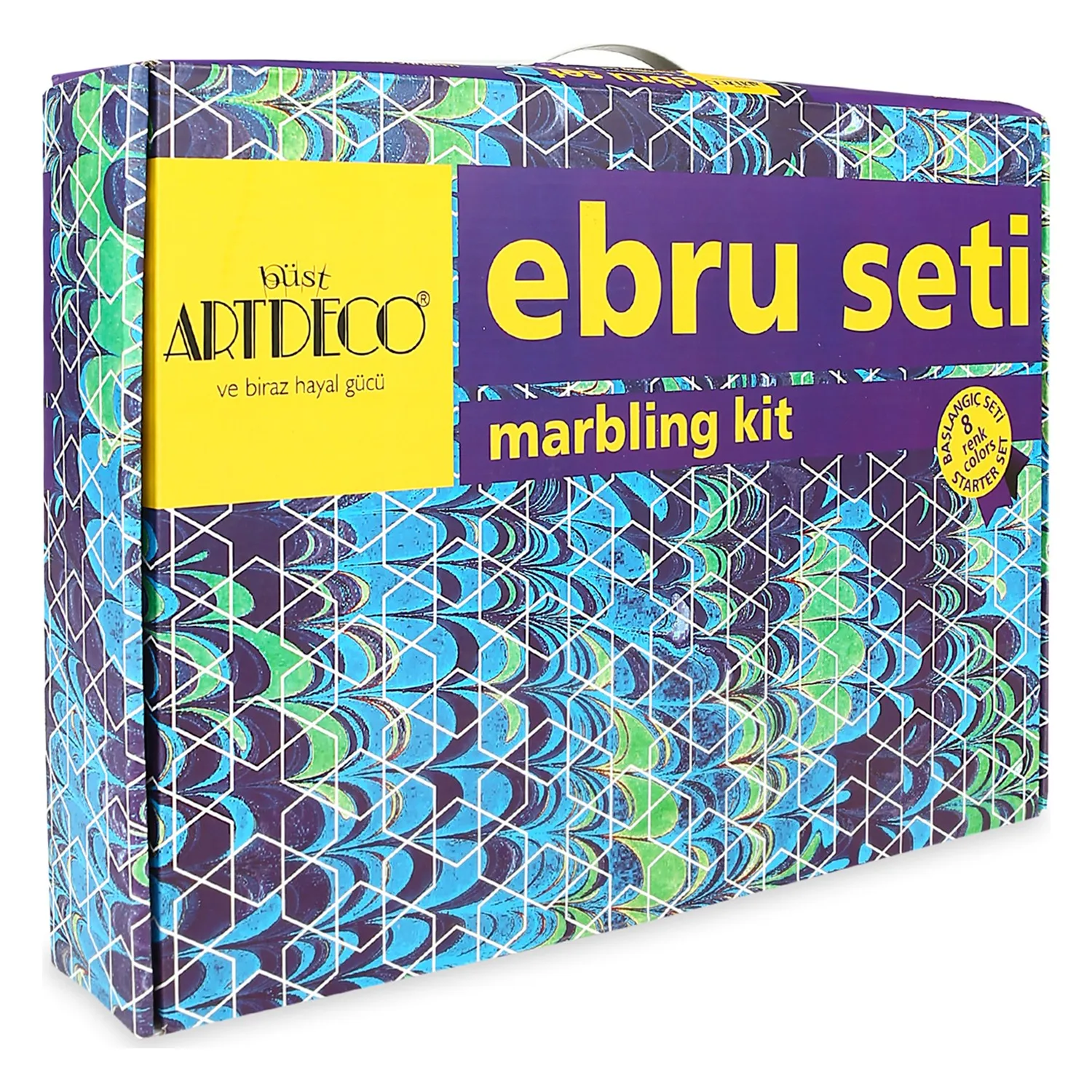Набор для начинающих Marbling, 8 цветов, набор Ebru, художественная османка, живопись на воде, турецкие товары, Сделано в Турции
Набор для начинающих Marbling, 8 цветов, набор Ebru, художественная османка, живопись на воде, турецкие товары, Сделано в Турции