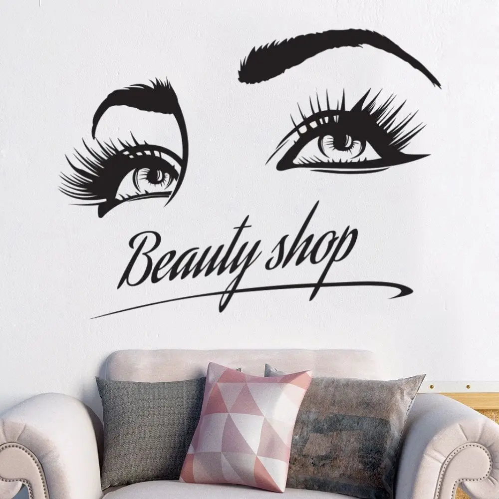 Beauty Shop Eyebrow Silhouette Wall Sticker Eye Fashion Vinyl Art For Beauty Salon Mural Decoration A001629
Beauty Shop Eyebrow Silhouette Wall Sticker Eye Fashion Vinyl Art For Beauty Salon Mural Decoration A001629