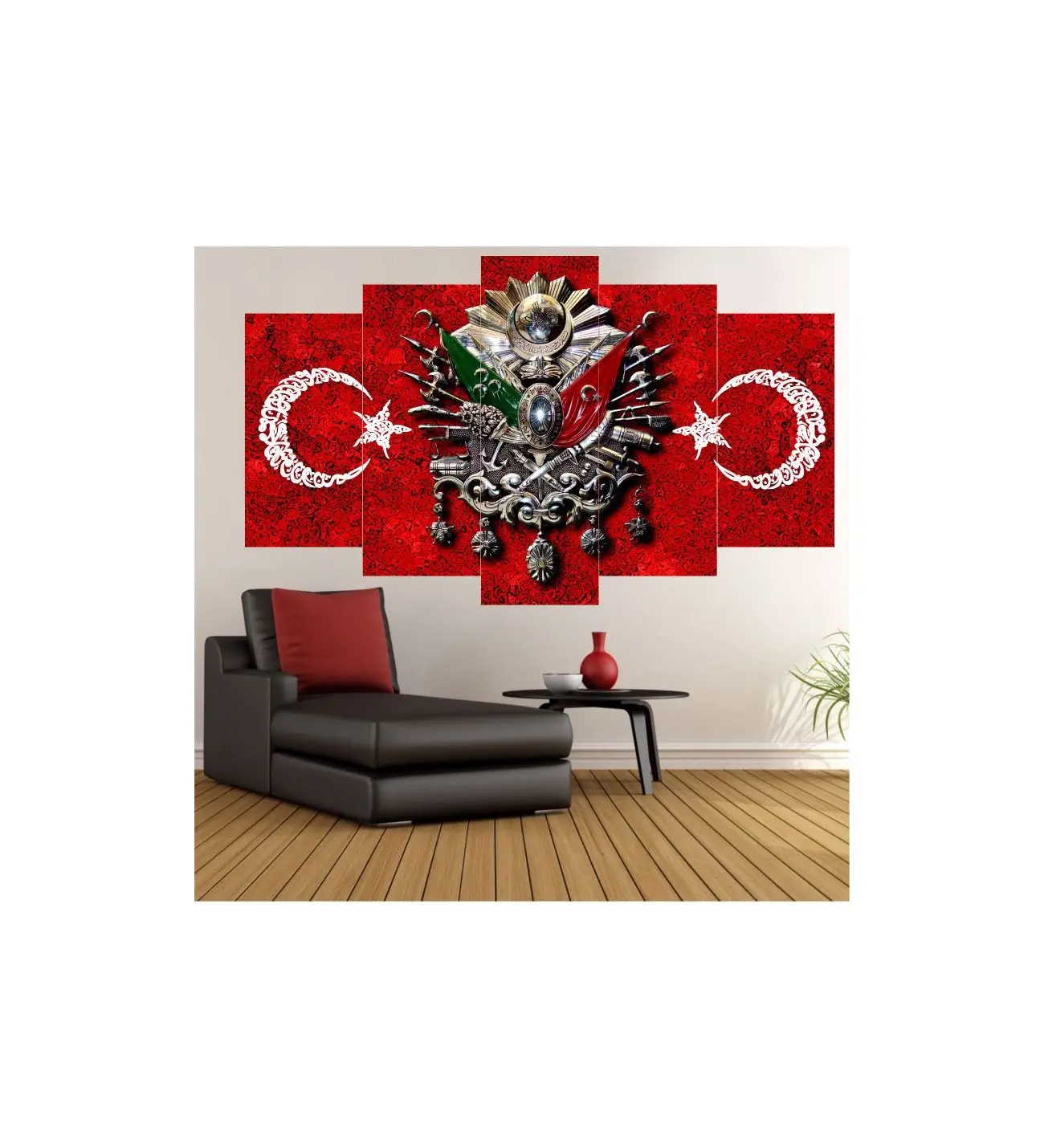 Турецкий османский 5 частей МДФ стол (100x60 см) такелаж луна звезды Лучшая