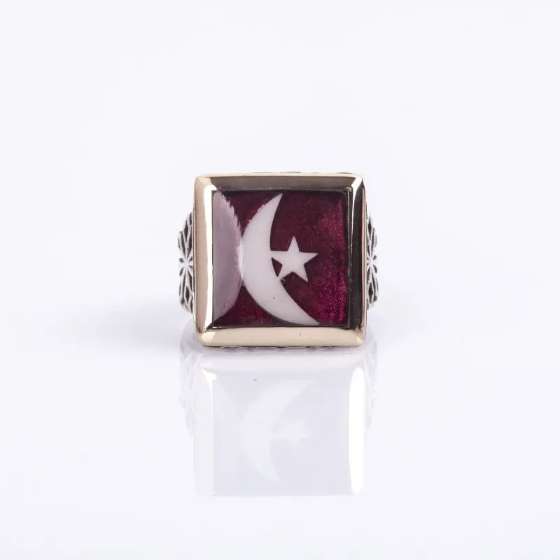 925 Sterling Moon Star Silver Ring Fashion Turkish Premium Quality Handmade Jawelery
925 Sterling Moon Star Silver Ring Fashion Turkish Premium Quality Handmade Jawelery
