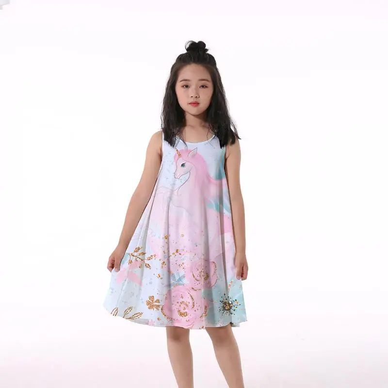New Baby Kids Dresses Girls Dress Sleeveless Clothing Children Princess Party lol 3D Printing Dress Unicorn Clothes 4-14 Years
New Baby Kids Dresses Girls Dress Sleeveless Clothing Children Princess Party lol 3D Printing Dress Unicorn Clothes 4-14 Years