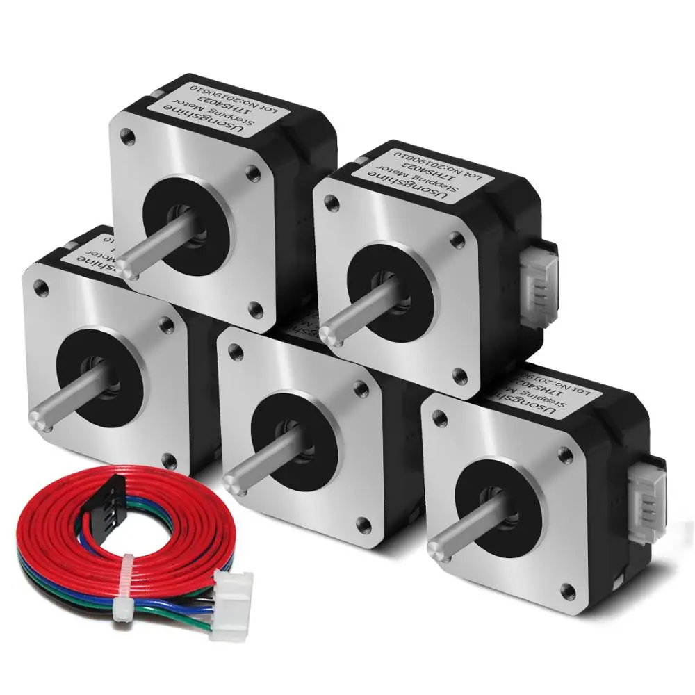 Двигатель 17HS4023 Nema17 для 3D принтера Titan 4 контактный Nema 17 42 12/24 в|3d printer extruder kit|bowden