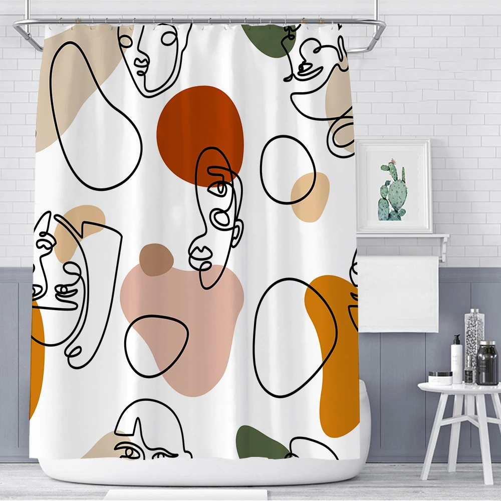 Waterproof Shower Curtain with Hooks Abstract Lines Girl Printed Bathroom Curtains Polyester Cloth Bath Curtain for Bathroom
Waterproof Shower Curtain with Hooks Abstract Lines Girl Printed Bathroom Curtains Polyester Cloth Bath Curtain for Bathroom