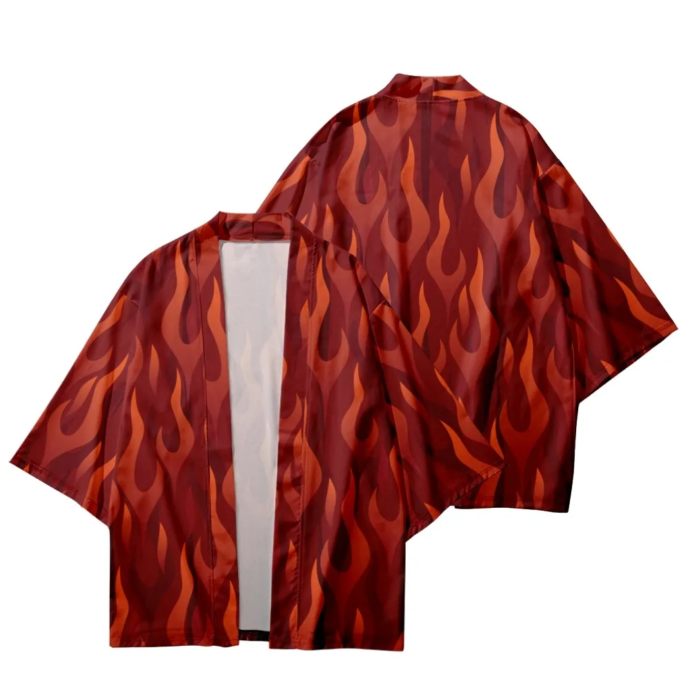 Red Flame Vintage Print Shirt Fashion Casual Harajuku Beach Men's and Women's Summer Shirt Kimono
Red Flame Vintage Print Shirt Fashion Casual Harajuku Beach Men's and Women's Summer Shirt Kimono