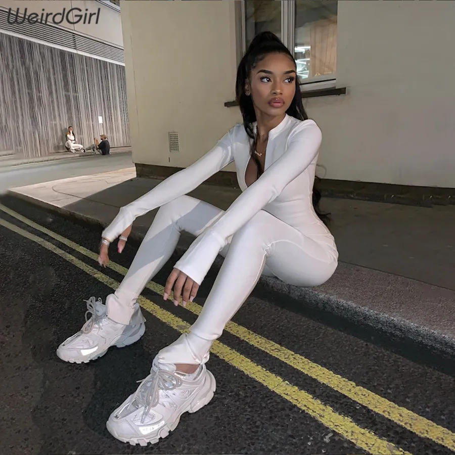 Женский Осенний комбинезон Weirdgirl на молнии, сексуальный Модный облегающий комбинезон для фитнеса с длинным рукавом и V-образным вырезом, жен... 
Женский Осенний комбинезон Weirdgirl на молнии, сексуальный Модный облегающий комбинезон для фитнеса с длинным рукавом и V-образным вырезом, жен...