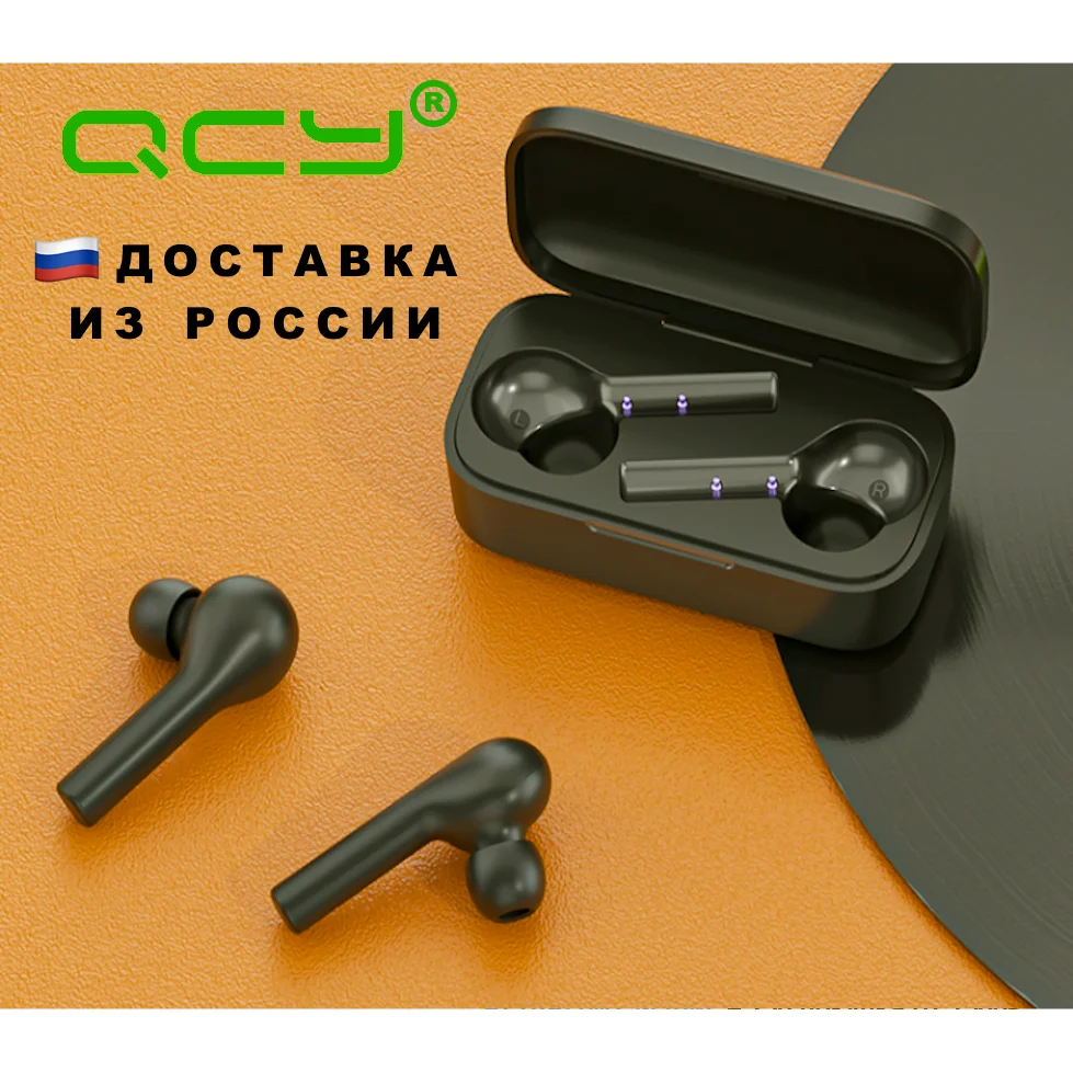 Wireless headphones qcy T5. Touch control, talk microphone, Bluetooth 5.0. Case 380 mAh.
Wireless headphones qcy T5. Touch control, talk microphone, Bluetooth 5.0. Case 380 mAh.