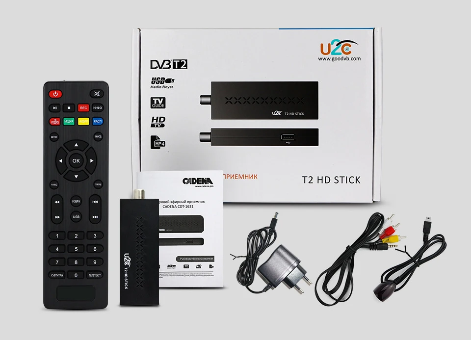 

Full HD DVB T2 Set Top Box U2C Mini Tv Stick 1080P PVR Wifi YouTube Picture Browse Software Upgrade Online DVB-T2 TV Receivers