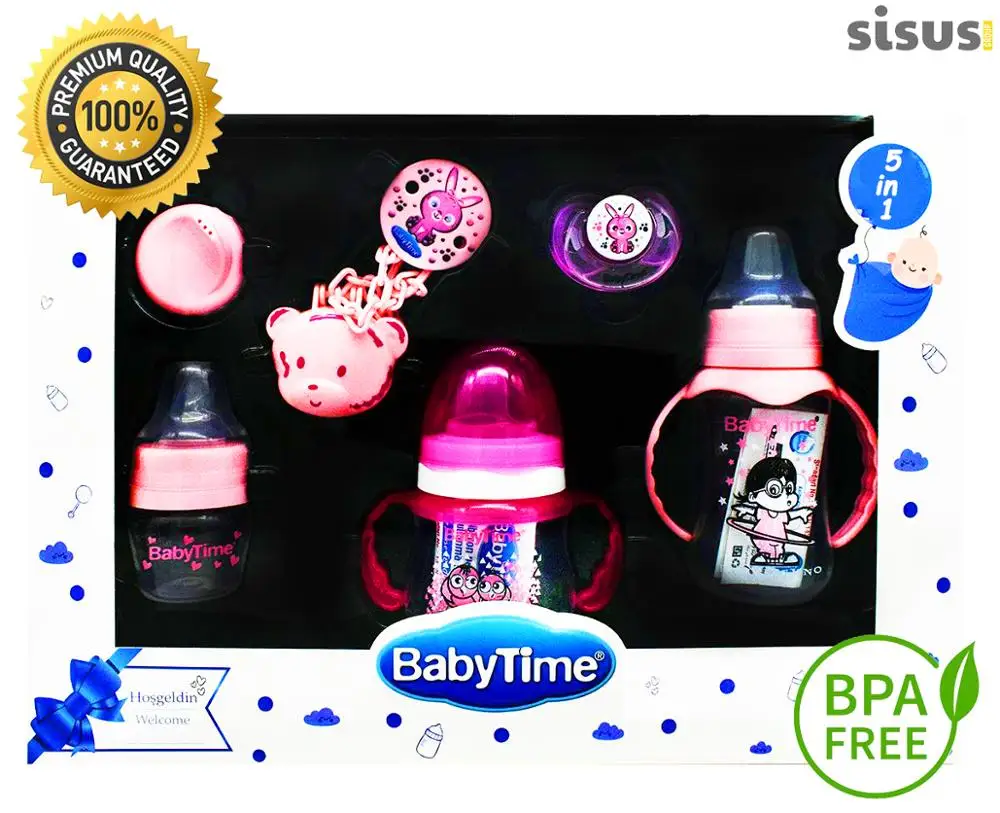 Baby Feeding Bottle Newborn Set 5 in 1 Breastmilk Container Water Safe Silicone For Milk Kids BPA Free Welcome Gift Boy And Girl
Baby Feeding Bottle Newborn Set 5 in 1 Breastmilk Container Water Safe Silicone For Milk Kids BPA Free Welcome Gift Boy And Girl